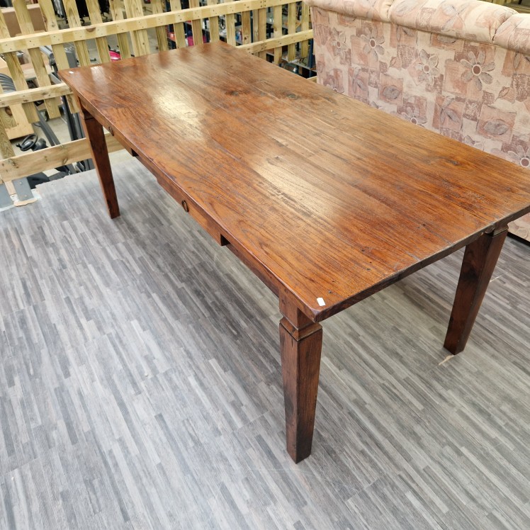 Teak eettafel 6/8 persoons