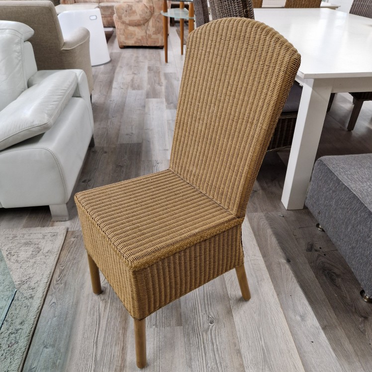 Ovale eettafel set blank hout met rieten stoelen - Afbeelding 3