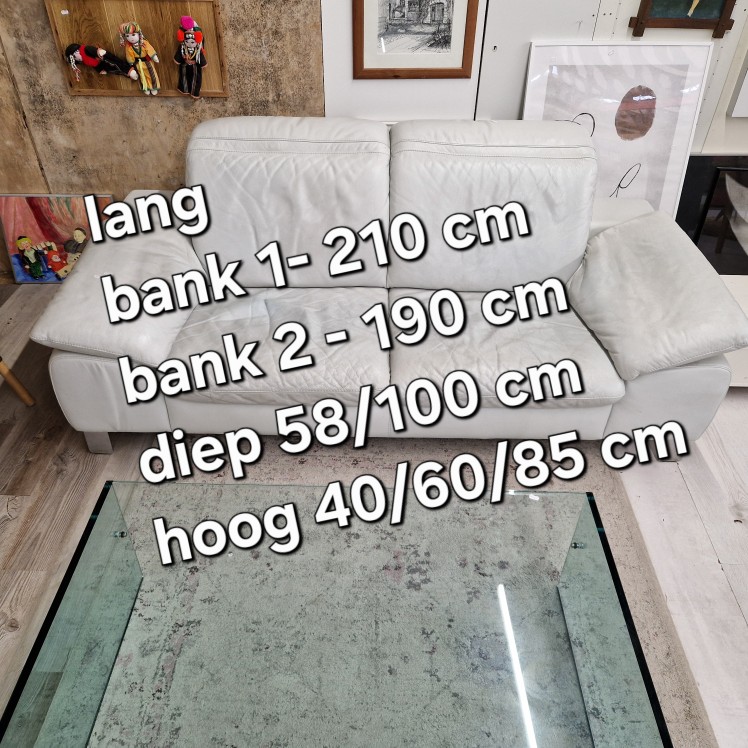 3 zits bankstel licht grijs - Afbeelding 3