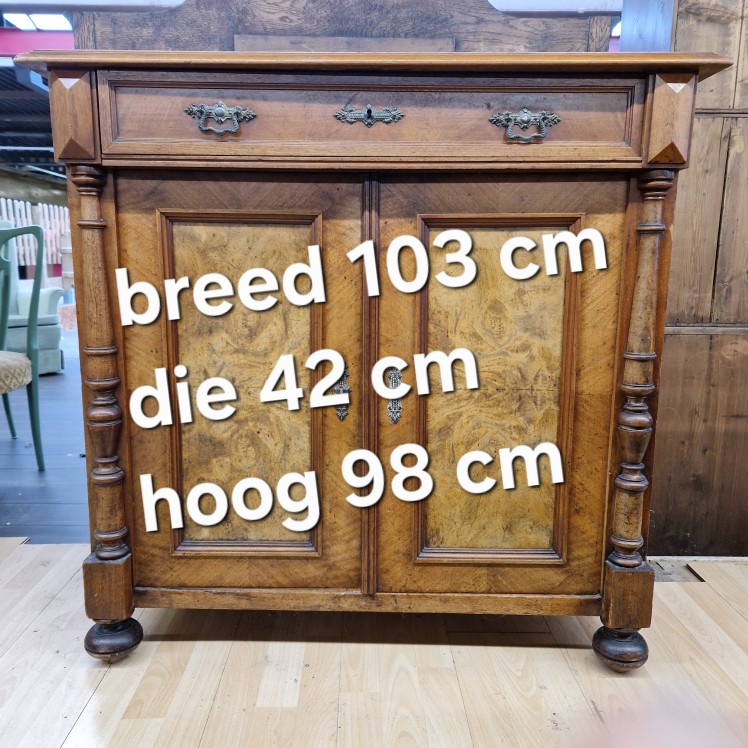 Antiek wandkastje - Afbeelding 4