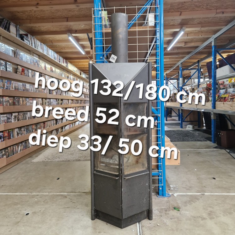 Zware ijzeren Houtkachel / Allesbrander - Vrijstaand Model - Afbeelding 5