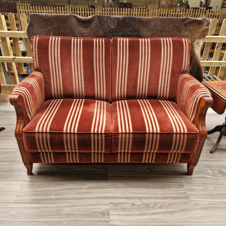 Gestreept Engels bankje - Klassieke 2-zits bank