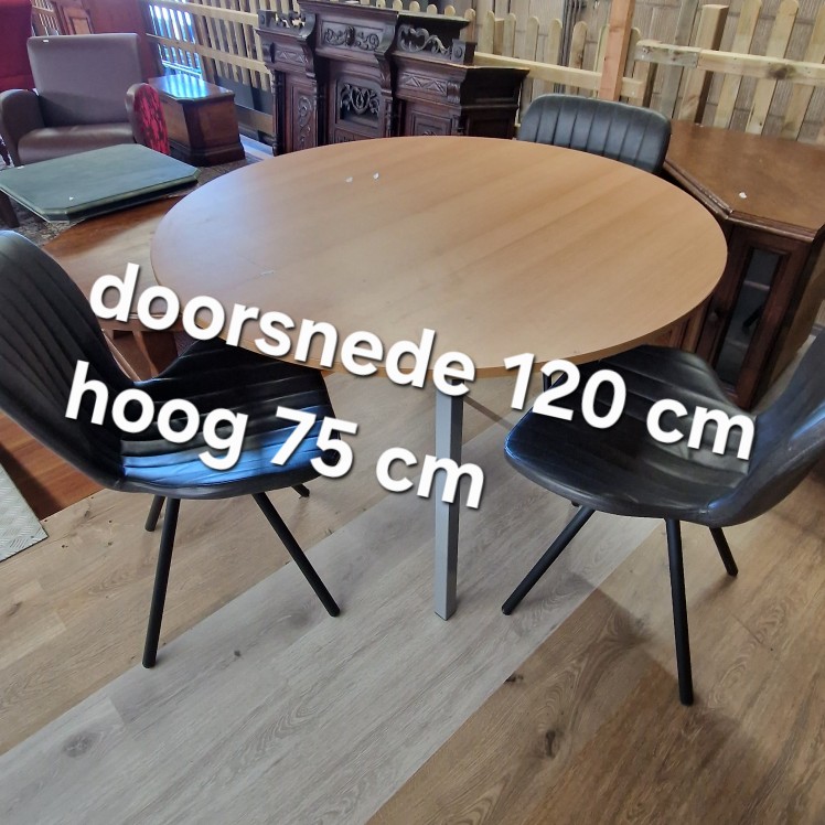 Ronde tafel - doorsnede 120 cm, hoogte 75 cm - Afbeelding 3