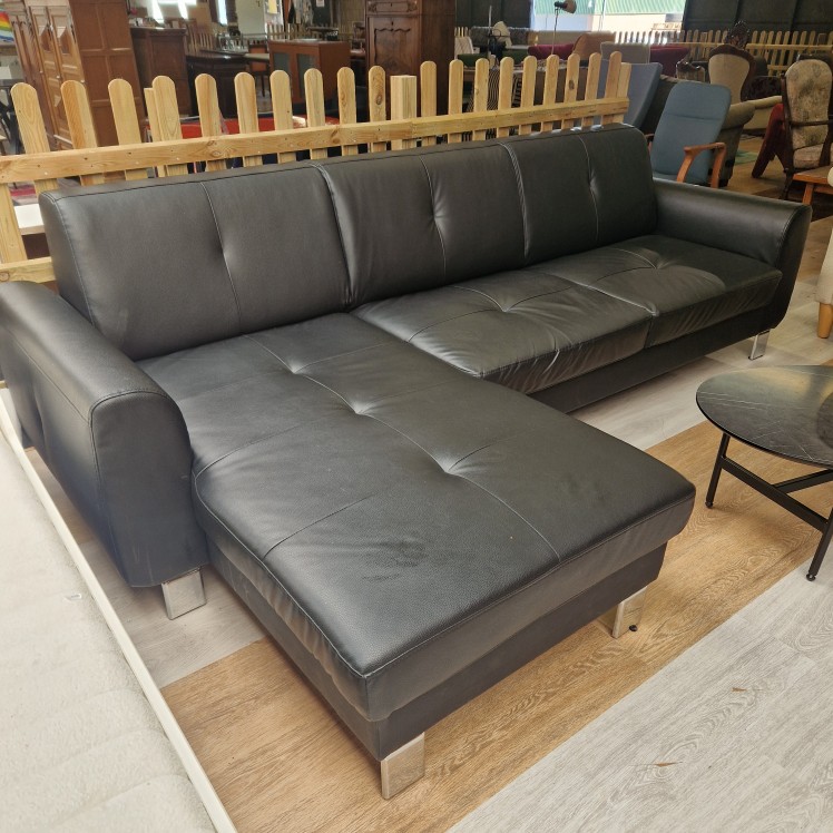 Zwarte loungebank