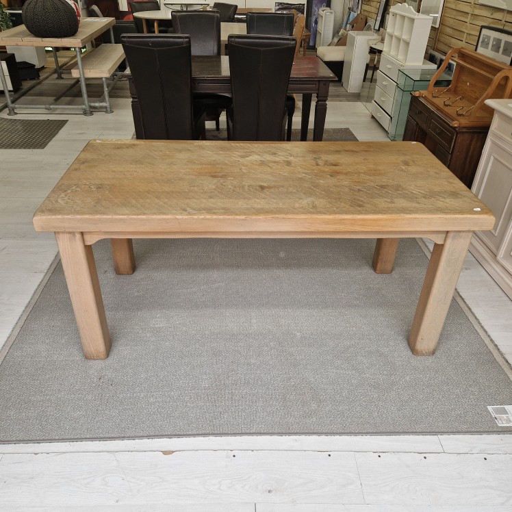 Massief eiken eettafel